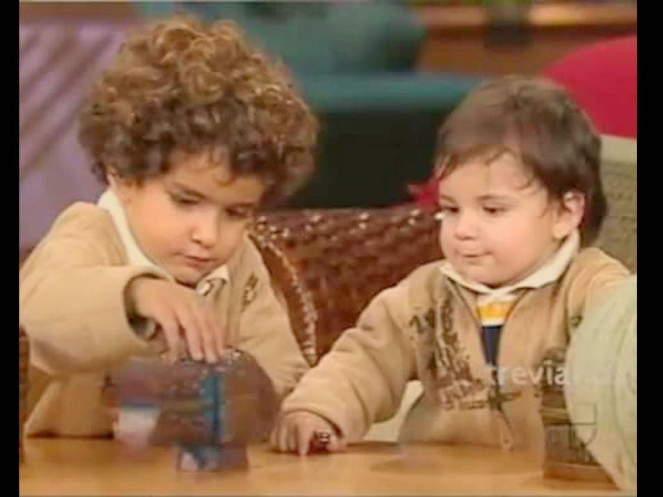 Miguel Armando (derecha) el 8 de octubre de 2005, en McAllen, Texas, cuatro años antes de la boda de sus padres.