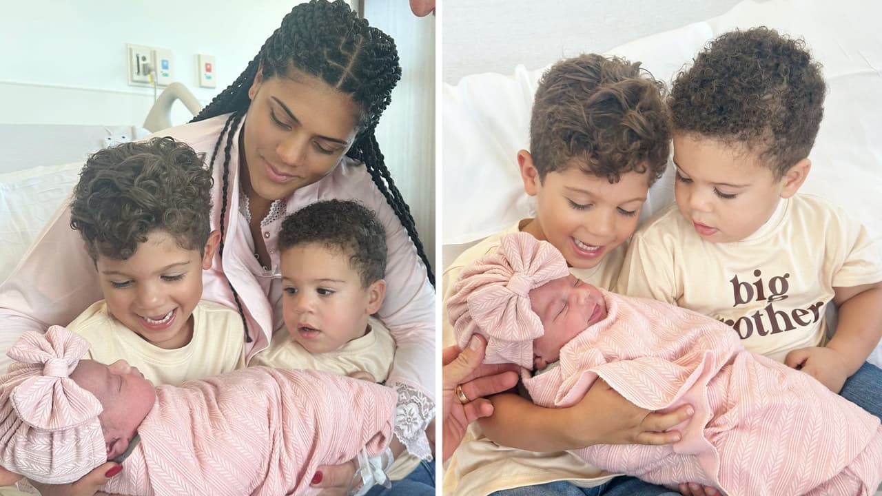 Hijos de Francisca conocen a su hermanita: así fue el emotivo encuentro de la bebé con Franco y Gennaro