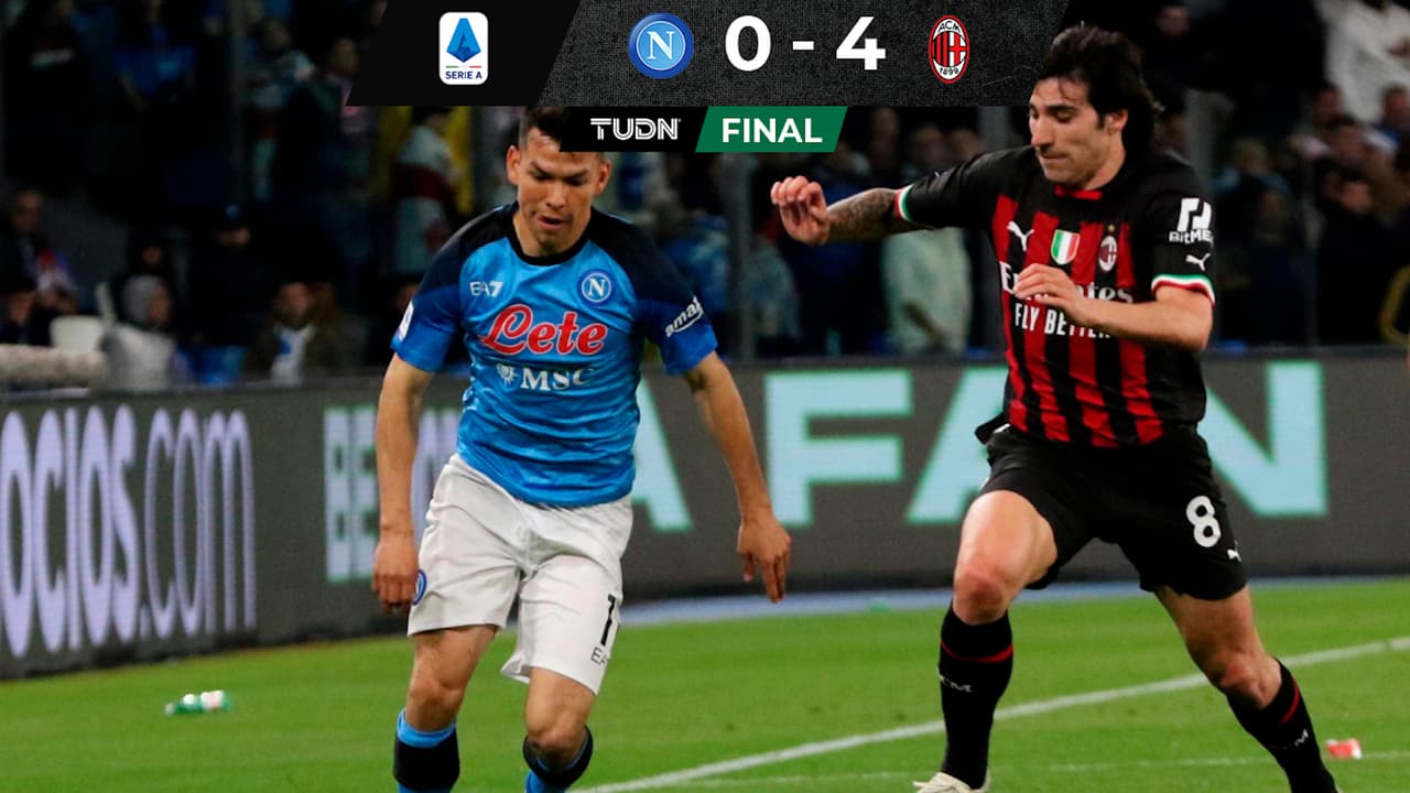 Chucky Lozano y Napoli son goleados por Milan de cara a su serie en Champions League