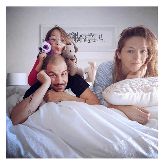 Erika de la Rosa ya tenía otra hija de un matrimonio anterior: Ana Lucía, de 8 años.