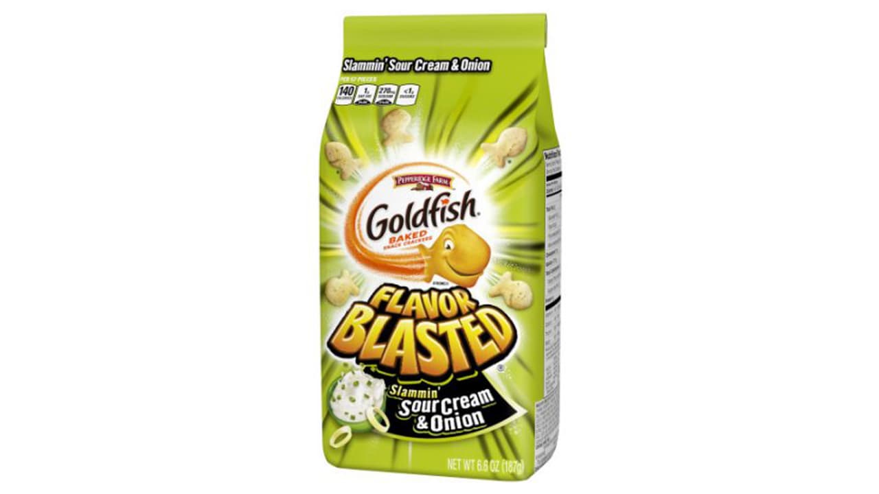 Pepperidge Farm Goldfish Flavor Blasted Slammin' Sour Cream & Onion Bolsa de 6.6 oz.