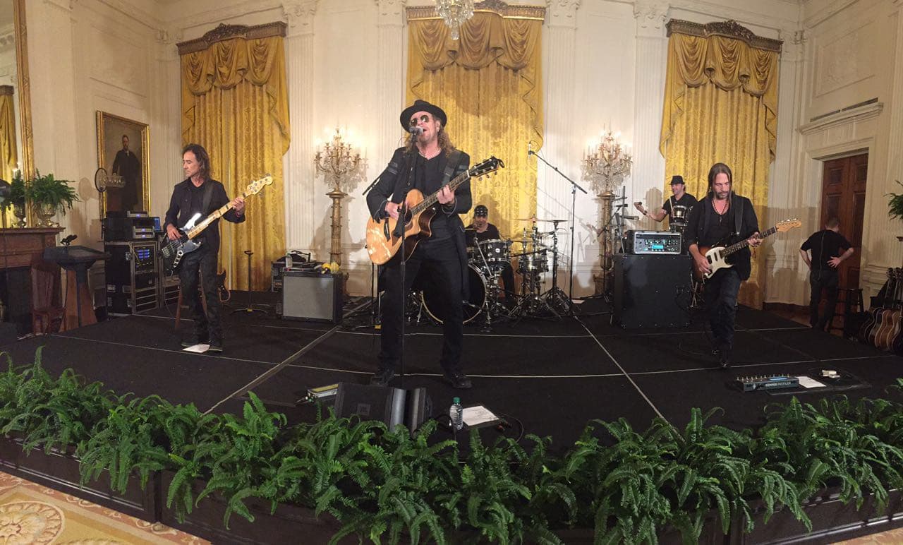 Actuación del grupo Maná en la Casa Blanca.
