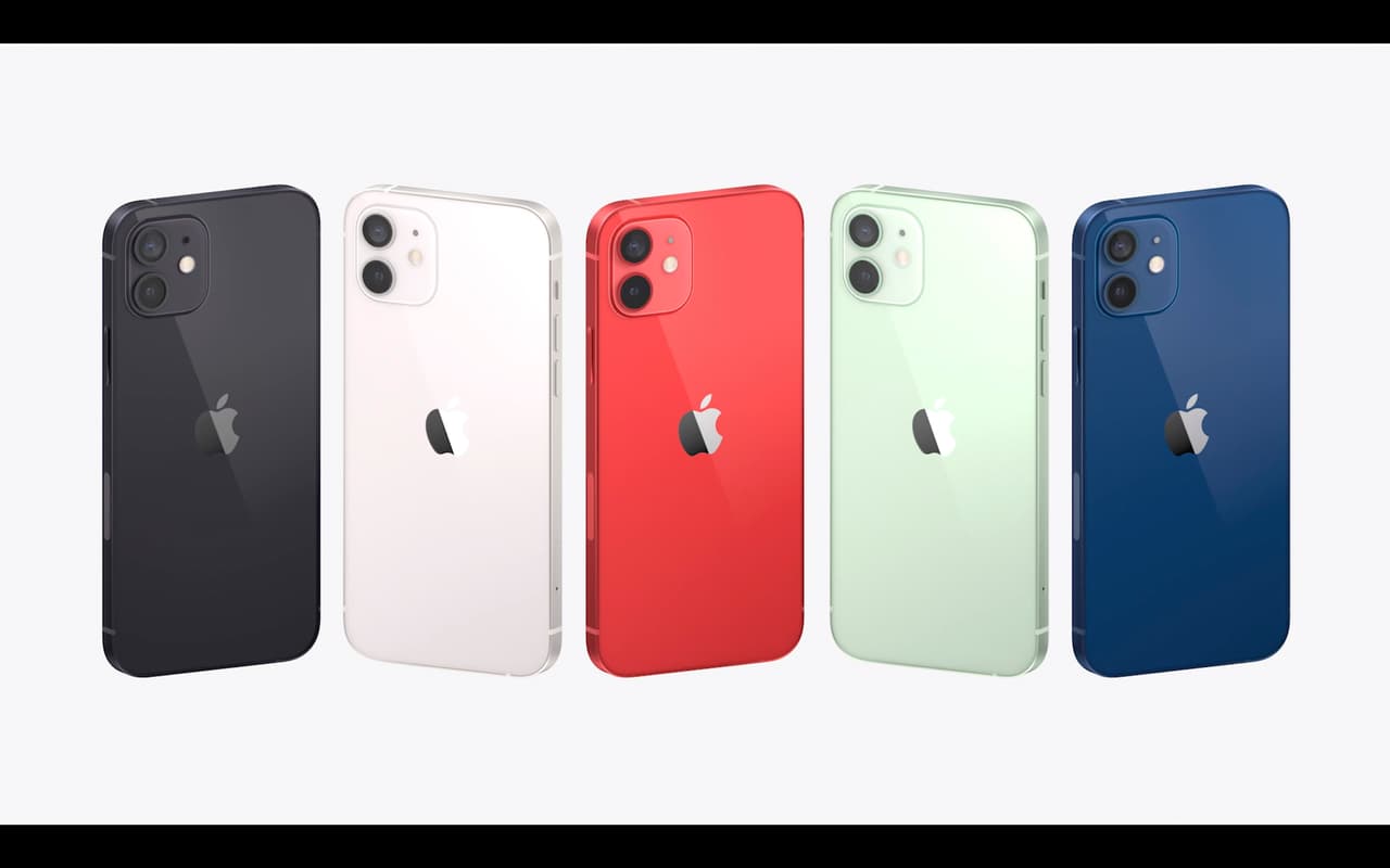 El iPhone 12 estándar es según Apple muy duradero y tanto para cargar la batería como para los audífonos utilizará solo la tecnología inalámbrica. Tiene una pantalla de 6.1 pulgadas, igual que el iPhone 11, pero más liviano y delgado. Costará $799. Un iPhone 12 mini con una pantalla de 5.4 pulgadas (13.7 centímetros) tendrá un precio inicial de $699. Vendrán en negro, blanco, rojo, verde y azul.