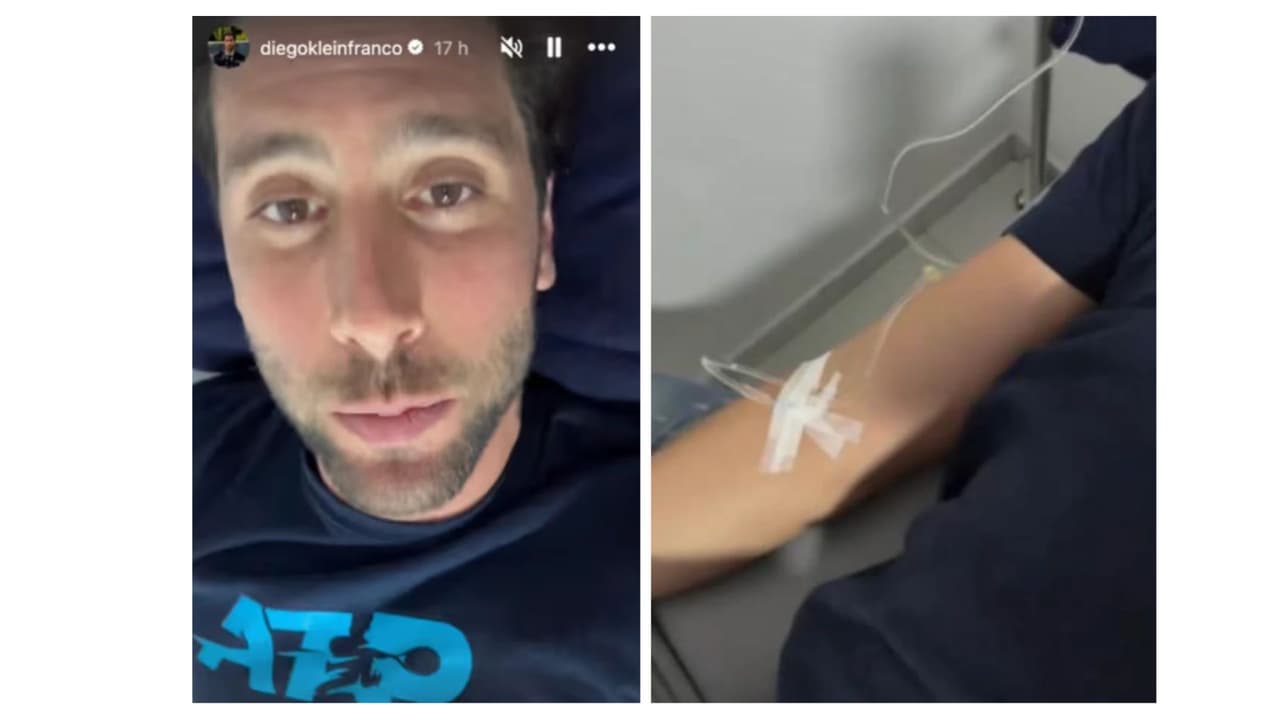 Así apareció Diego Klein desde el hospital.