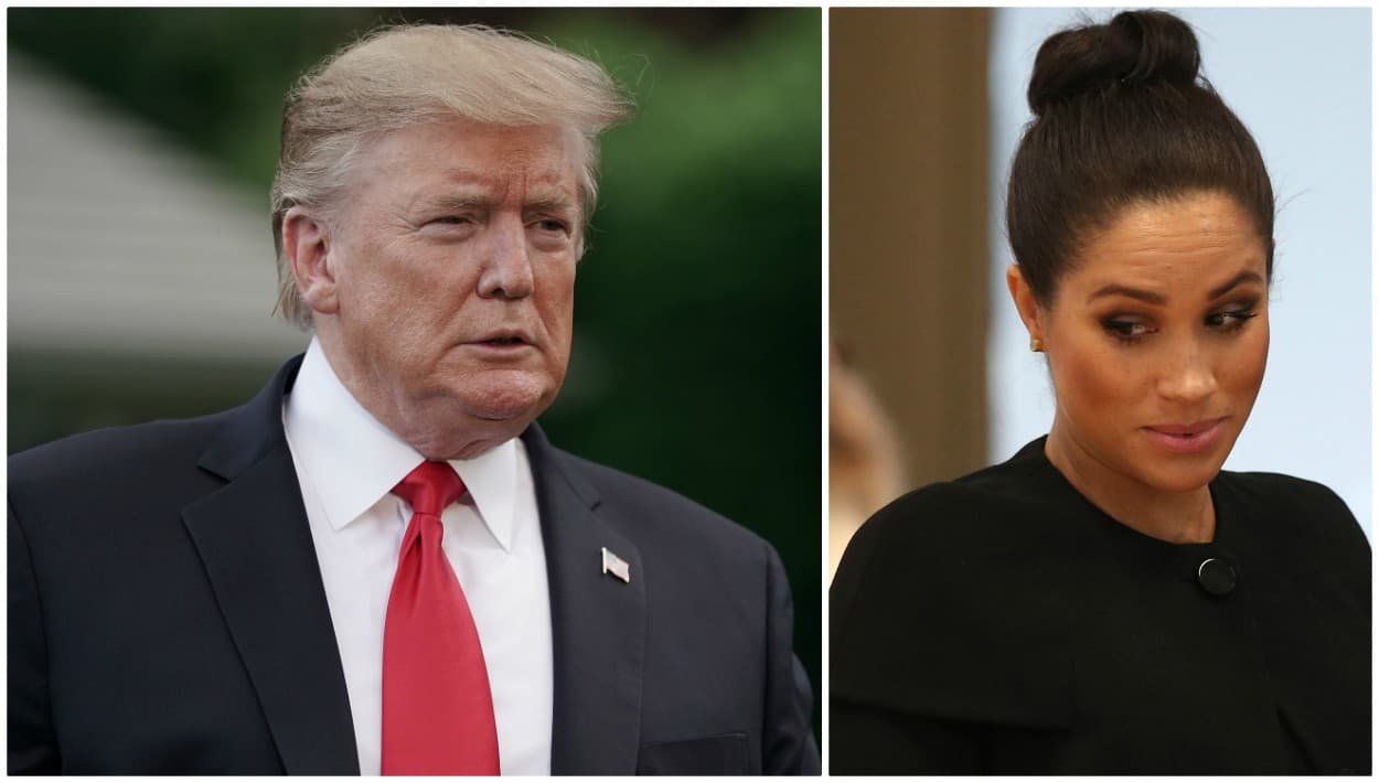 "Nunca llamé a Meghan Markle 'nasty'": el presidente Donald Trump alega que la prensa se lo inventó