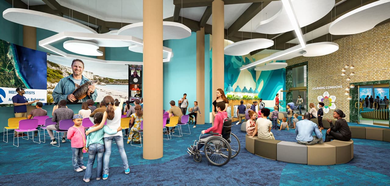 Las salas existentes del acuario se harán más accesibles.