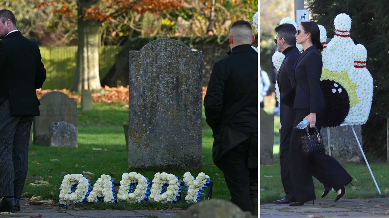 Se cree que Bear habría homenajeado a su fallecido padre a través de un arreglo floral con la palabra 'Daddy'.