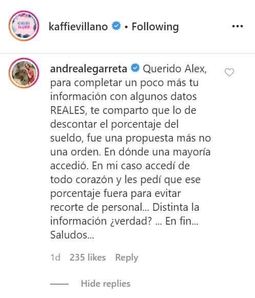 Dijo que la medida fue opcional y que
<b> la "mayoría accedió". </b>
<br>