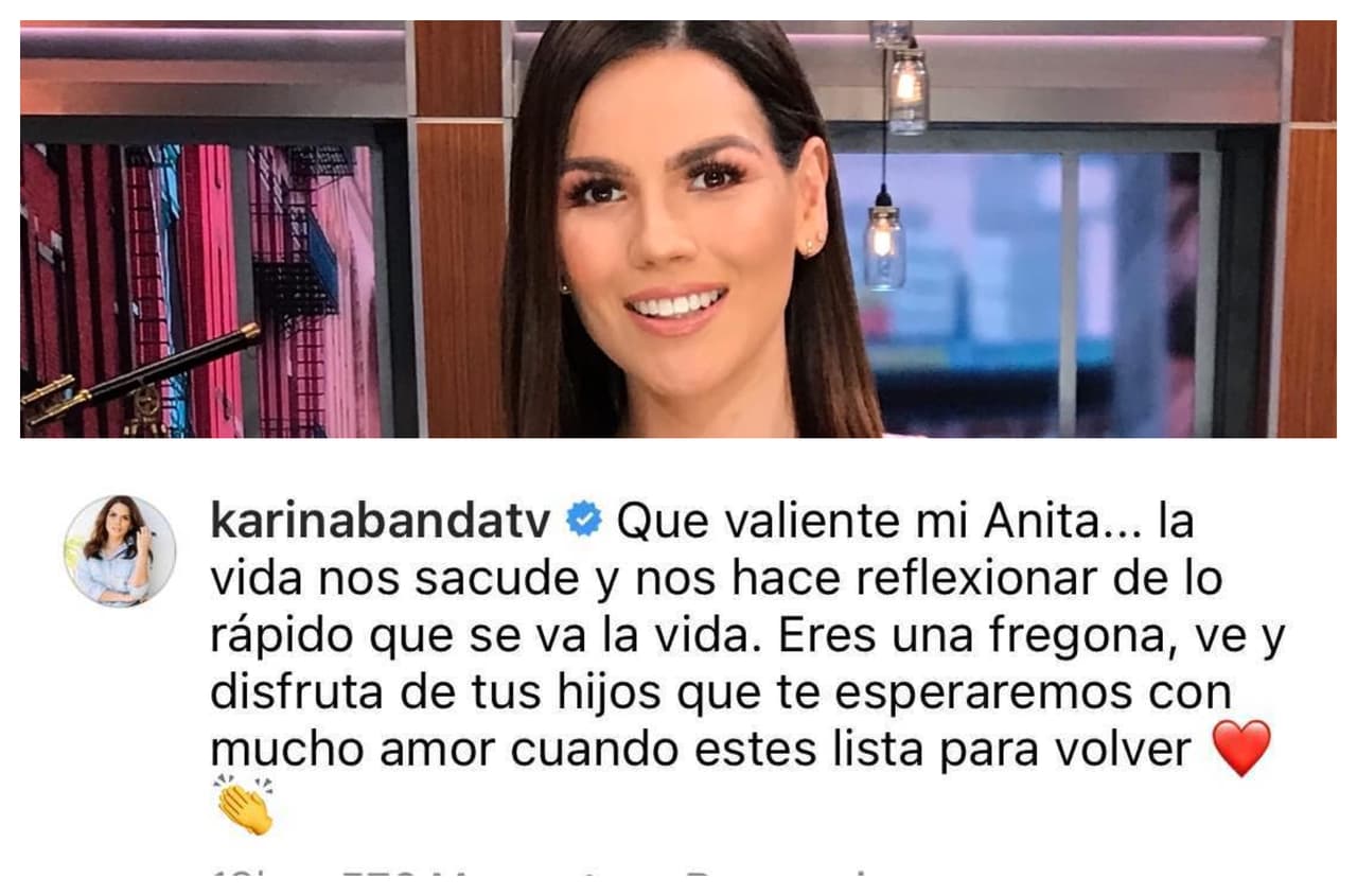 Desde 
<b>El Gordo y La Flaca, Karina Banda</b> se hizo presente para destacar la "valentía" de su compatriota y le deseó que "disfrute" de sus hijos.