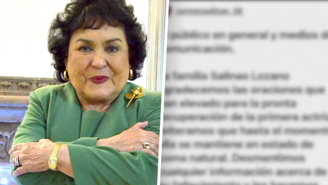 Familia de Carmen Salinas se pronuncia tras rumores sobre un supuesto fallecimiento