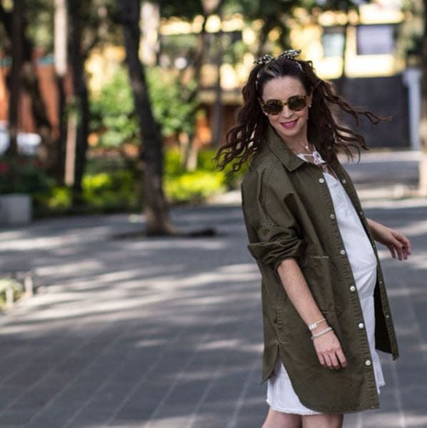 Esta fue una de las últimas fotografías que se tomó embarazada.