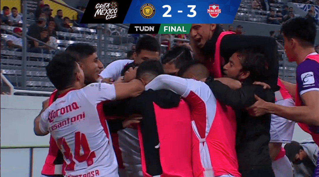 Mineros le gana a 2-3 a Leones y se lleva tres puntos del Jalisco