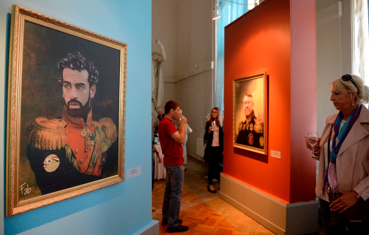 El crack egipcio Mohammed Salah fue uno de los grandes de África con lugar en este proyecto artístico.