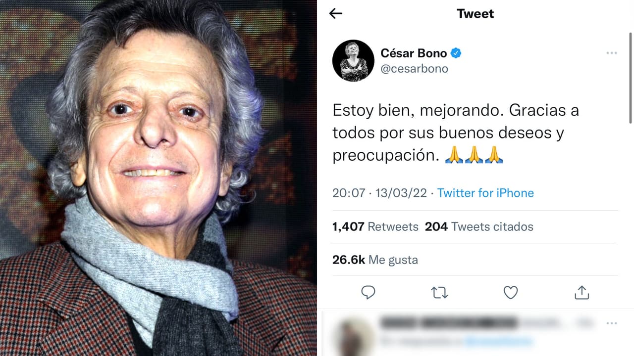 Con este mensaje, César Bono desmintió los rumores acerca de su muerte.