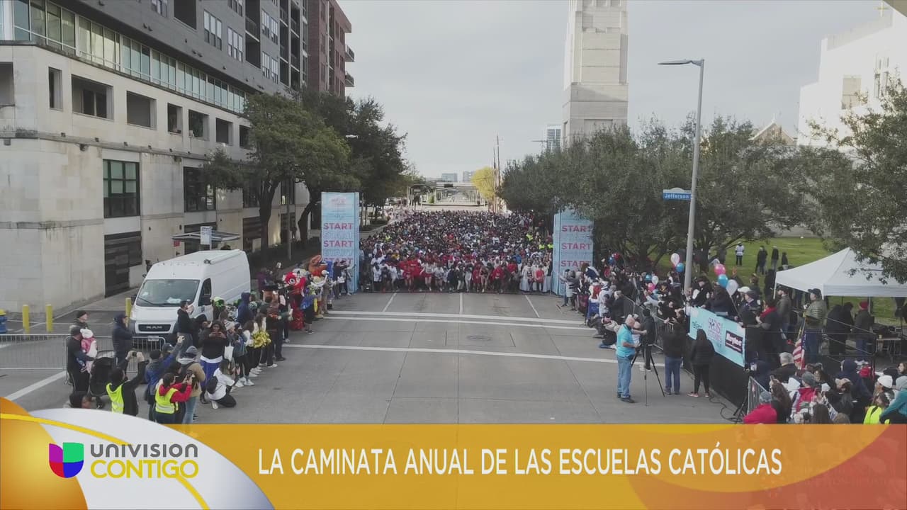 La caminata anual de las escuelas católicas