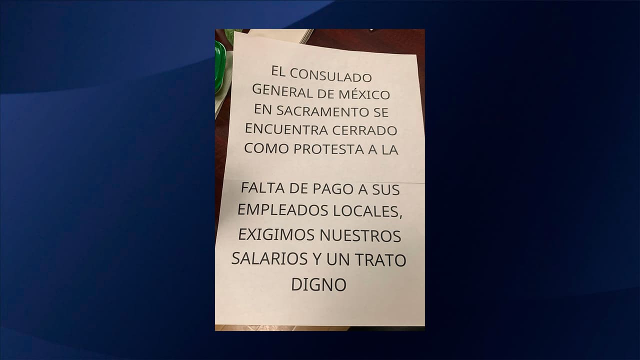 Empleados del Consulado de México en Sacramento denuncian la falta de pagos.