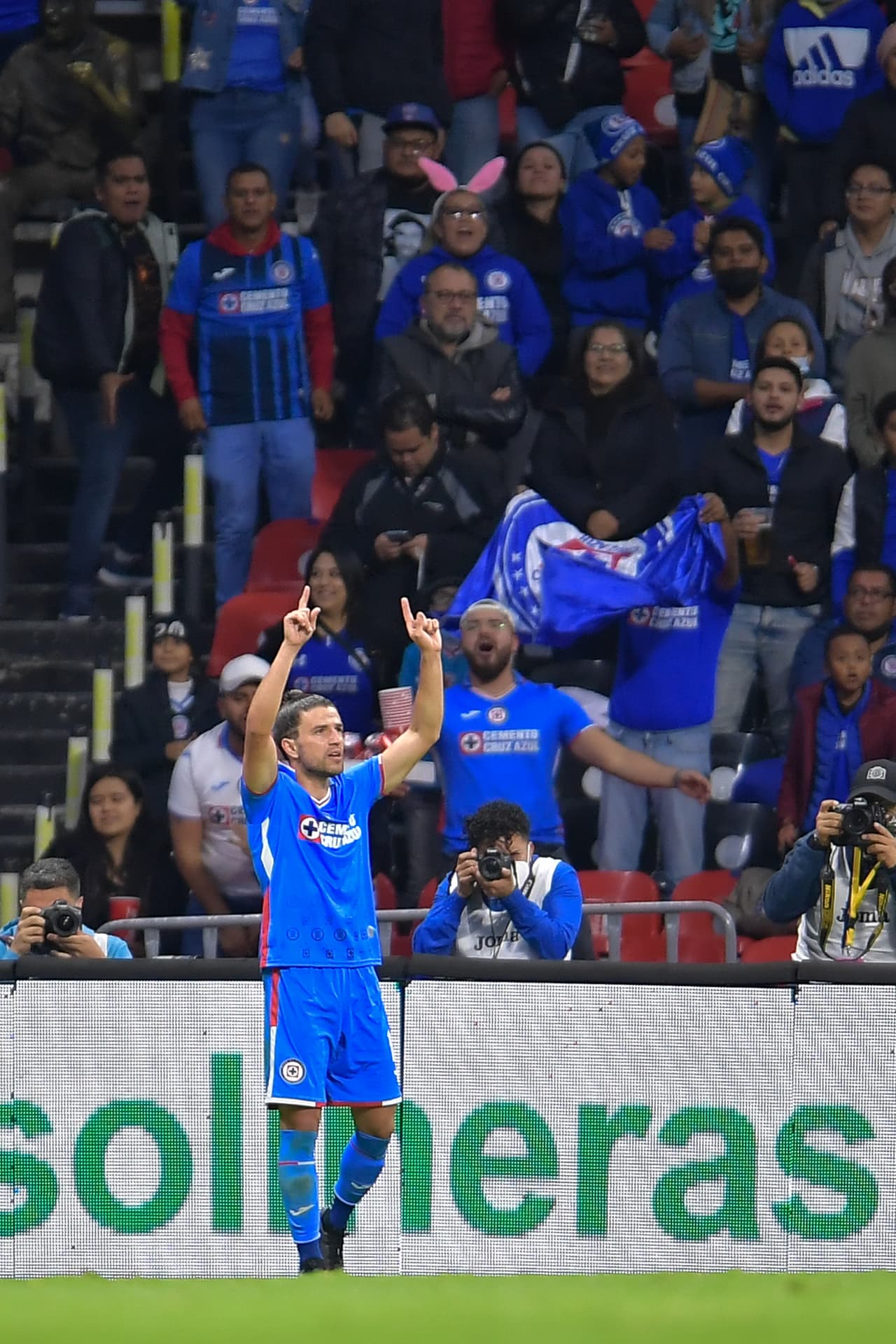 Así festejó el uruguayo.