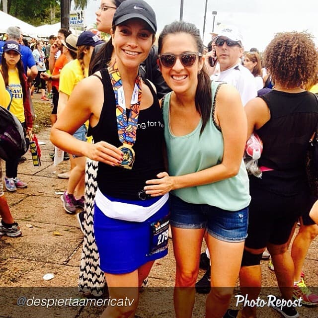 Los pasatiempos entre amigas no cambiaron, por el contrario Maity siguió apoyando a Satcha en cada paso incluyendo las carreras que hizo ya esperando al pequeño Bruce.
<br>