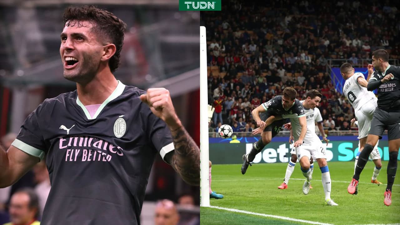Christian Pulisic anota gol olímpico con Milan en Champions League