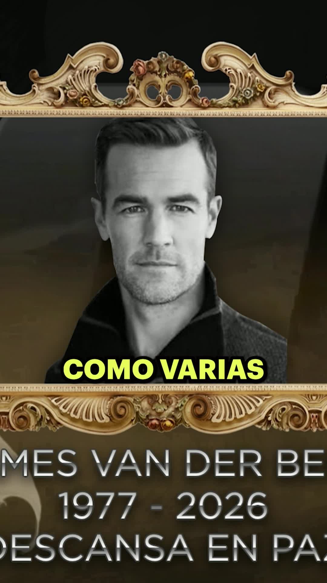 Galilea y Andrea lamentan el fallecimiento del joven actor James van der Beek