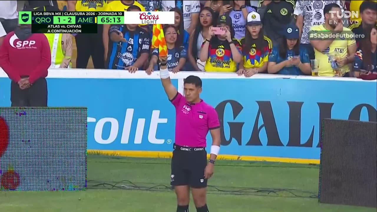 ¡Gol anulado! América había marcado el tercero pero la jugada no contó