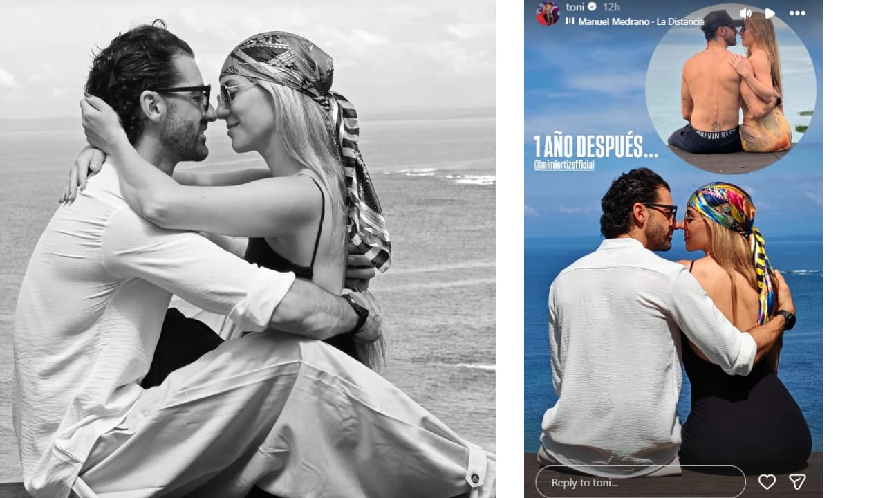 Toni Costa compartió una fotografía de cuando comenzaron su noviazgo.