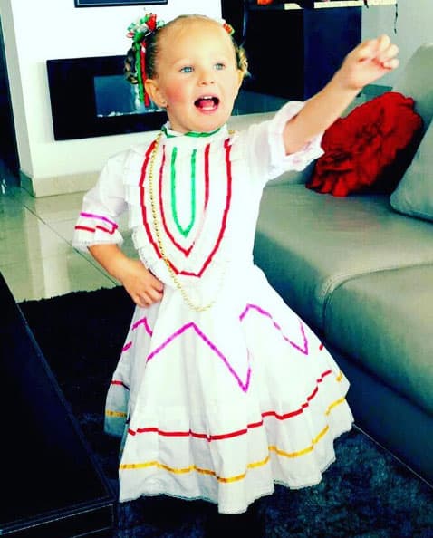 Pero la pequeña Alexa Miranda también lució muy linda.