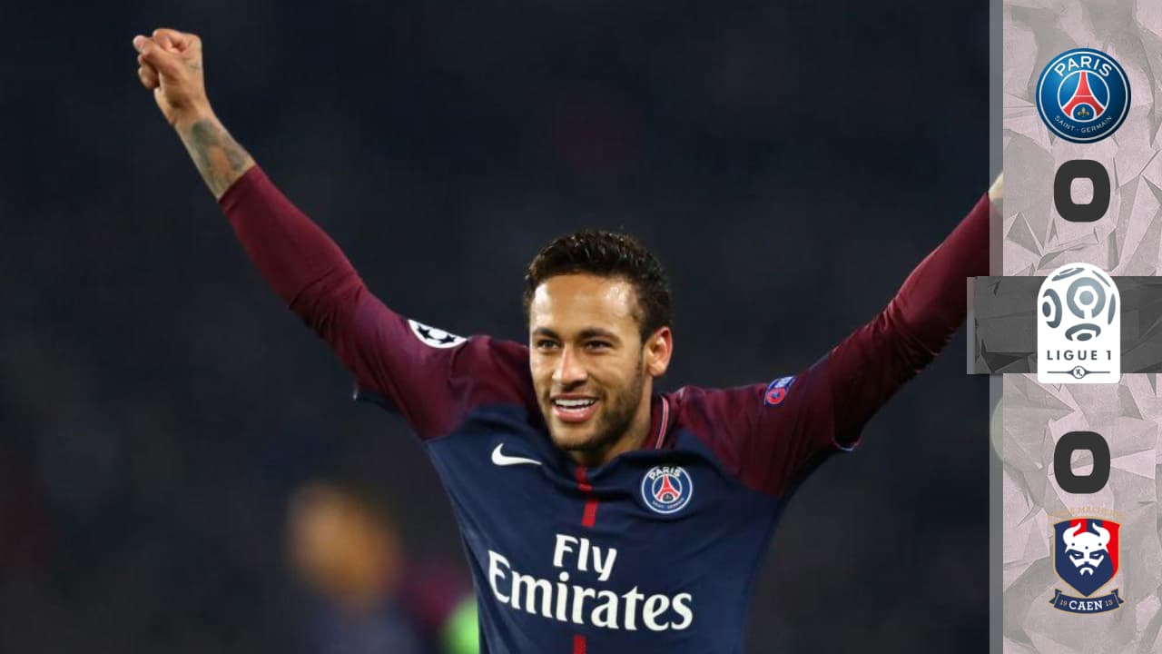 3-0: No hubo rival para un PSG que, con gol de Neymar incluido, superó sin problemas al Caen