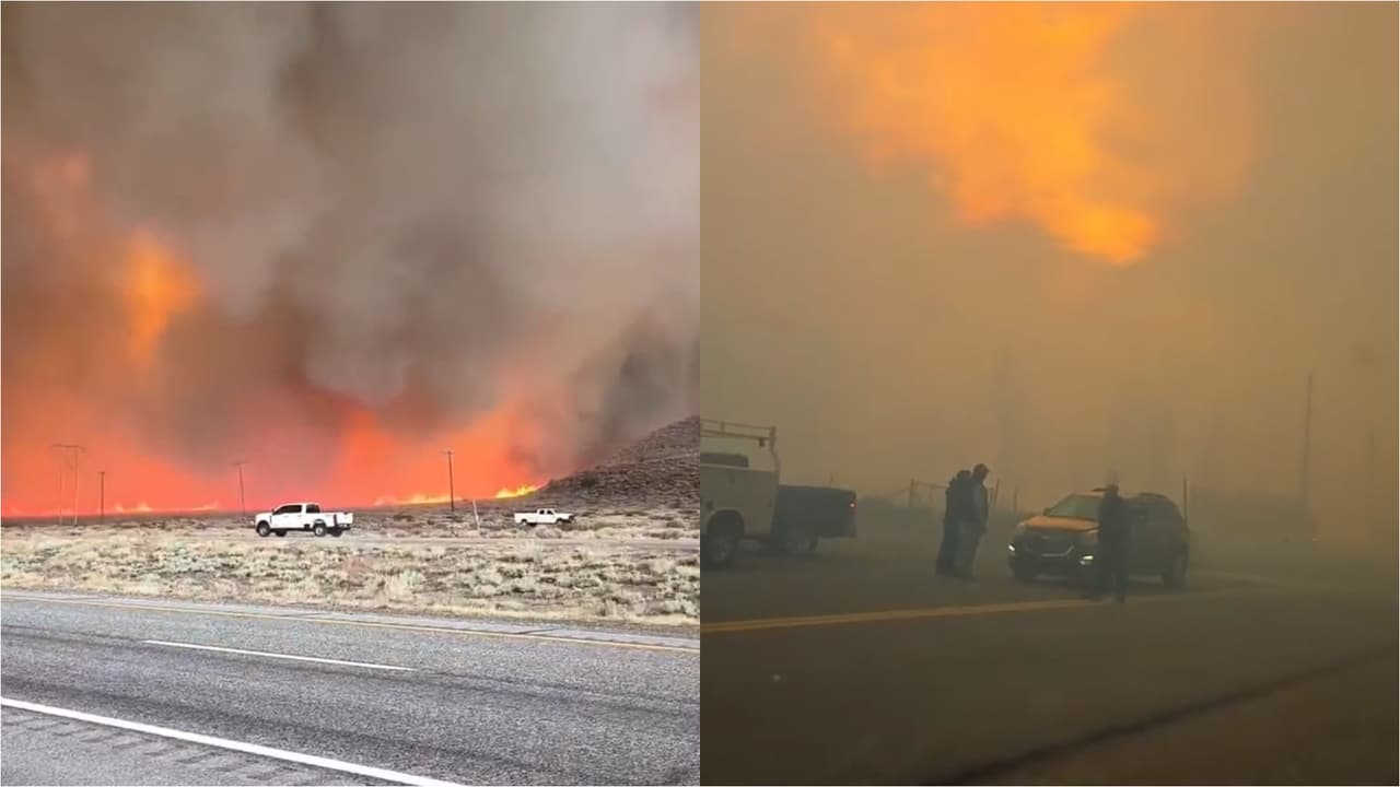 El incendio Pack crece con vientos fuertes y mantiene a cientos bajo evacuación