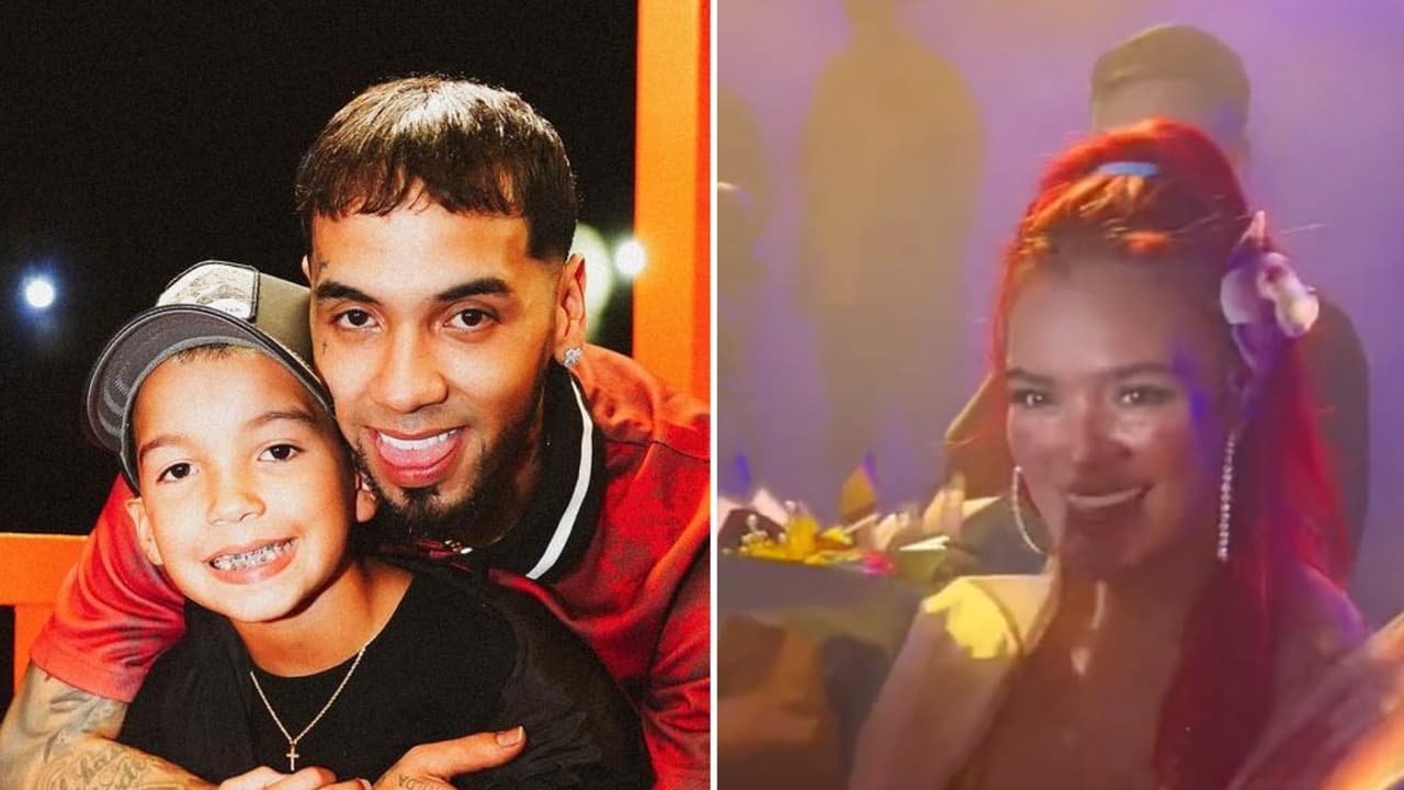 ¿El hijo de Anuel le regaló flores a Karol G después de su concierto? Video en redes causa debate