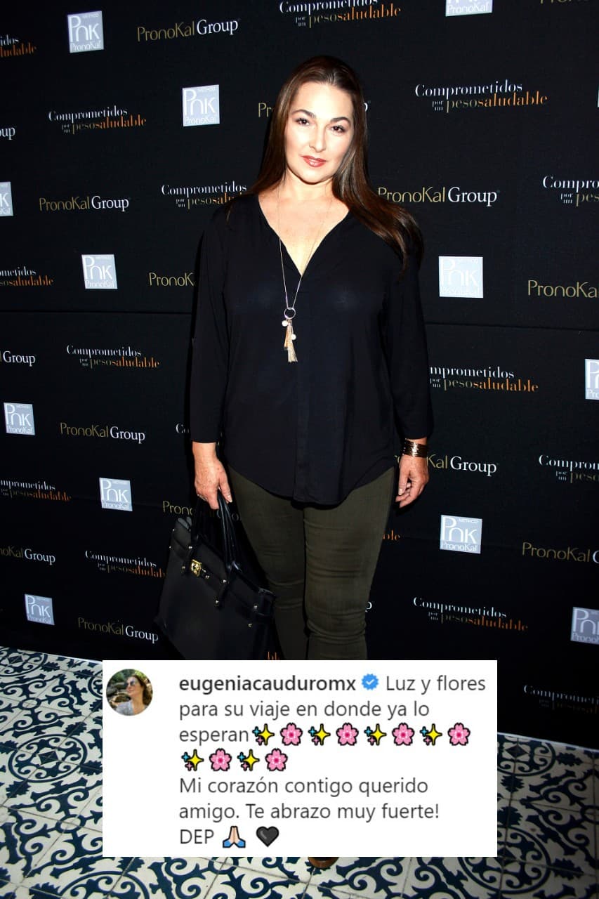 <b>Eugenia Cauduro</b> se mostró conmovida y le mostró su cariño a su "querido amigo" Suárez Gomís.