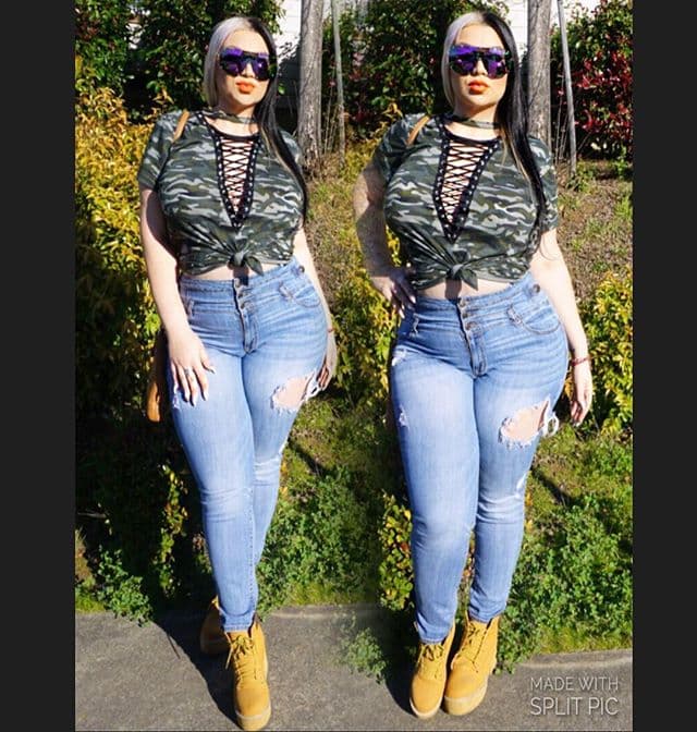 ¿Qué tal unos atrevidos rapped jeans? Cómoda y muy fem.