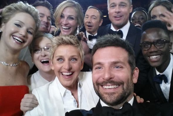 Por último, pero no menos importante, cabe resaltar que la selfie del Oscar fue también de lo más "clickeado" del 2014.