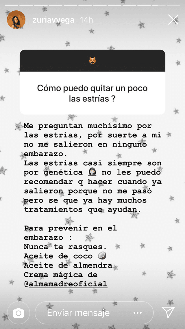 Los seguidores de Zuria siempre suelen pedirle consejos de belleza para y esta vez no fue la excepción.