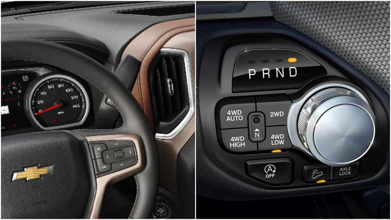 <h3 class="cms-h3-H3">Selector de cambios.</h3>
<br>
<br>Desde hace algunos años los fabricantes se han dado a la tarea de liberar la mayor cantidad posible de espacio en la consola central y una de sus estrategias favoritas ha sido la reimaginación del selector de cambios.
<br>
<br>A tal fin Chevrolet optó por el antiguo diseño de la
<b>palanca anclada en la columna de la dirección</b> que todos conocemos bien y algunos, incluyendo a este escritor, nos gusta.
<br>
<br>Por su parte Ram, desde su generación actual, apeló a un selector de cambios de perilla rotatoria, pero no que no descansa horizontalmente en la consola como en otros modelos de Fiat Chrysler, sino instalada en la parte central izquierda del tablero. SI bien tuvimos algunas reservas iniciales, su uso en varios modelos de la generación actual no mostró ningún tipo de problemas y no creemos que haya ningún motivo para pensar que el caso pueda ser distinto en la versión 2019.