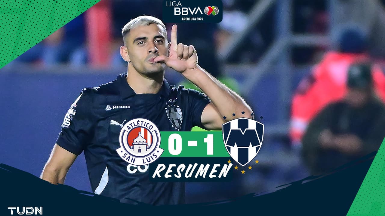 Resumen | Berterame da triunfo a Rayados por la mínima a San Luis