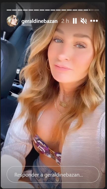 "Ustedes saben que es un tema que decidí no compartir demasiado", explicó, "finalmente 
<b><a href="https://www.univision.com/famosos/geraldine-bazan-novio-carinosa-fotos" target="_blank">lo que se ve no se juzga y es todo</a></b>". 
<br>
<br>