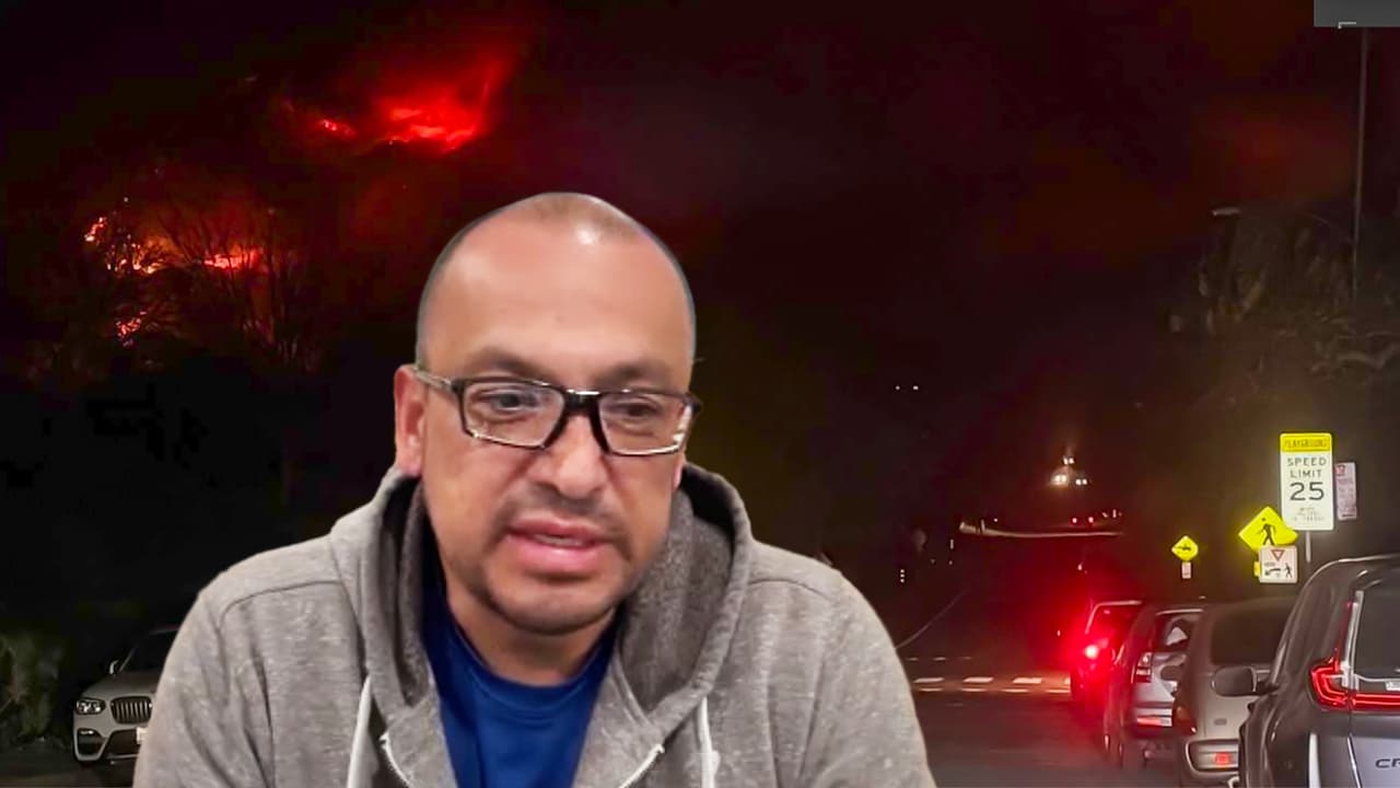 “Los vientos eran huracanes de fuego”: bombero hispano relata cómo alertó y salvó a sus vecinos de incendio en Altadena