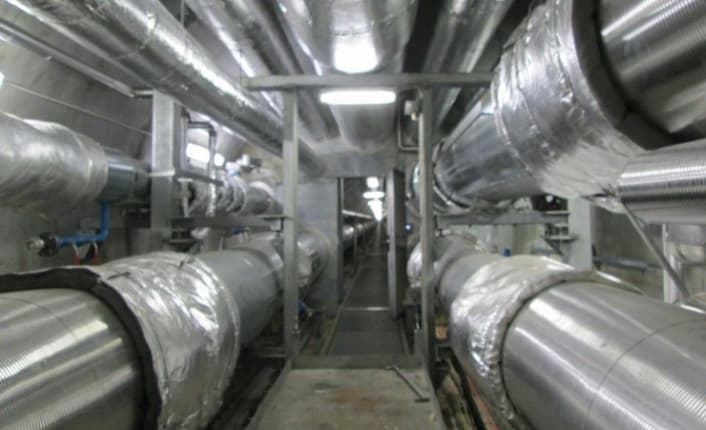 Cañerías aisladas en Copenhague entregan calor a un 98% de los edificios de la ciudad.