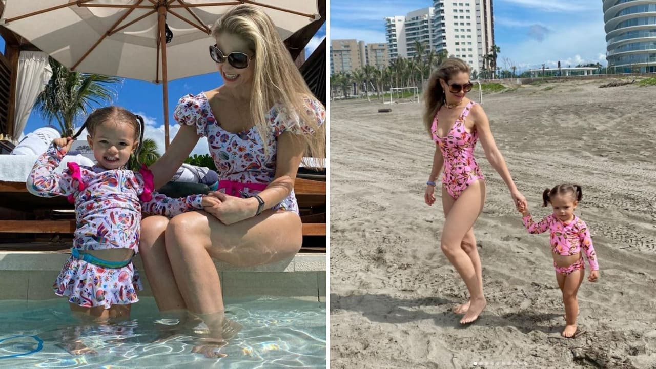 En muchas de estas fotos, hemos podido ver que la actriz es parte de las famosas que apuestan por vestirse a juego con sus hijos.