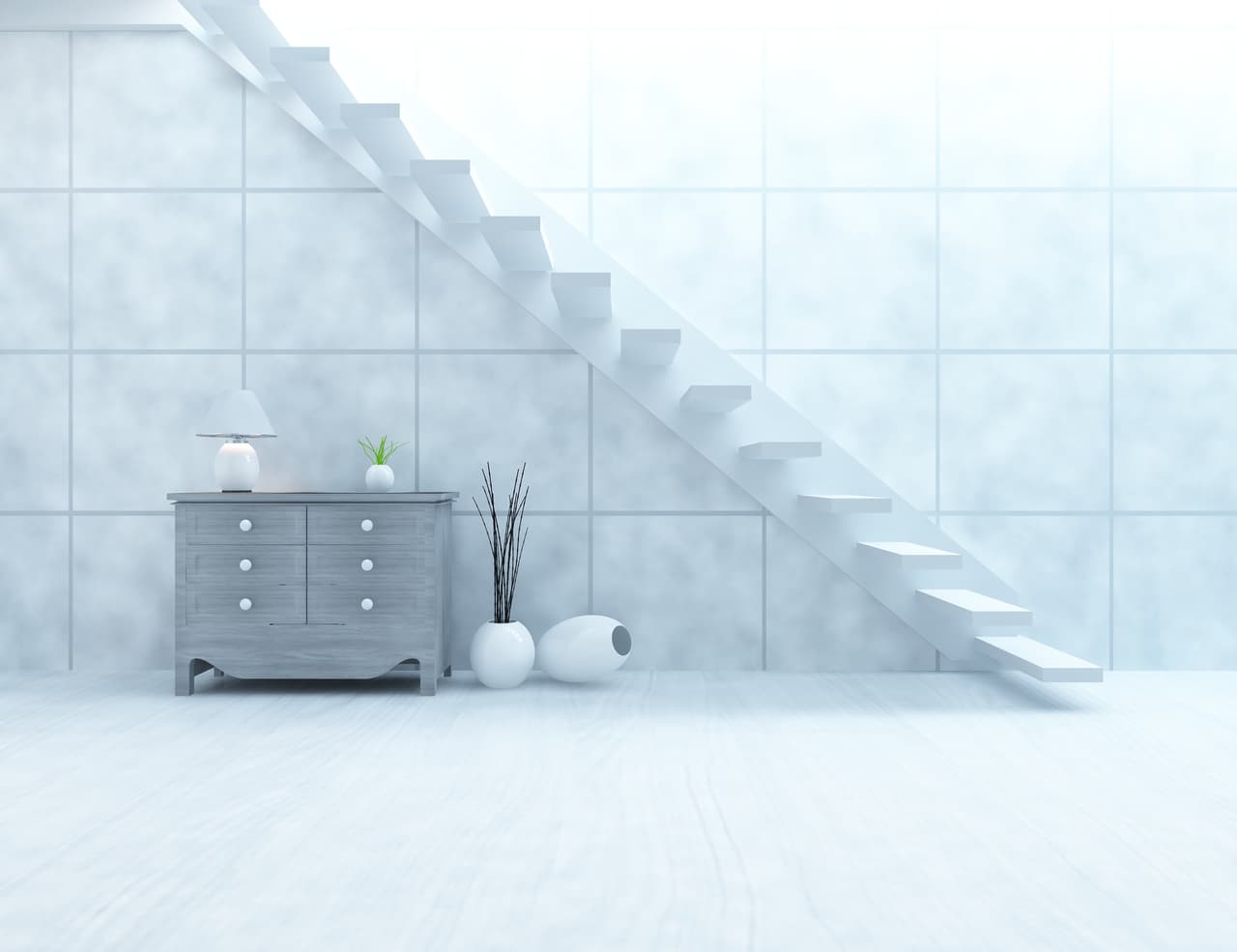 Un lindo mueble es una excelente opción para darle una vista elegante a este rincón.