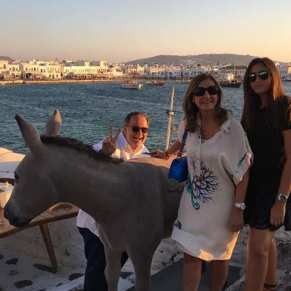 Raúl de Molina con su familia paseando por Europa