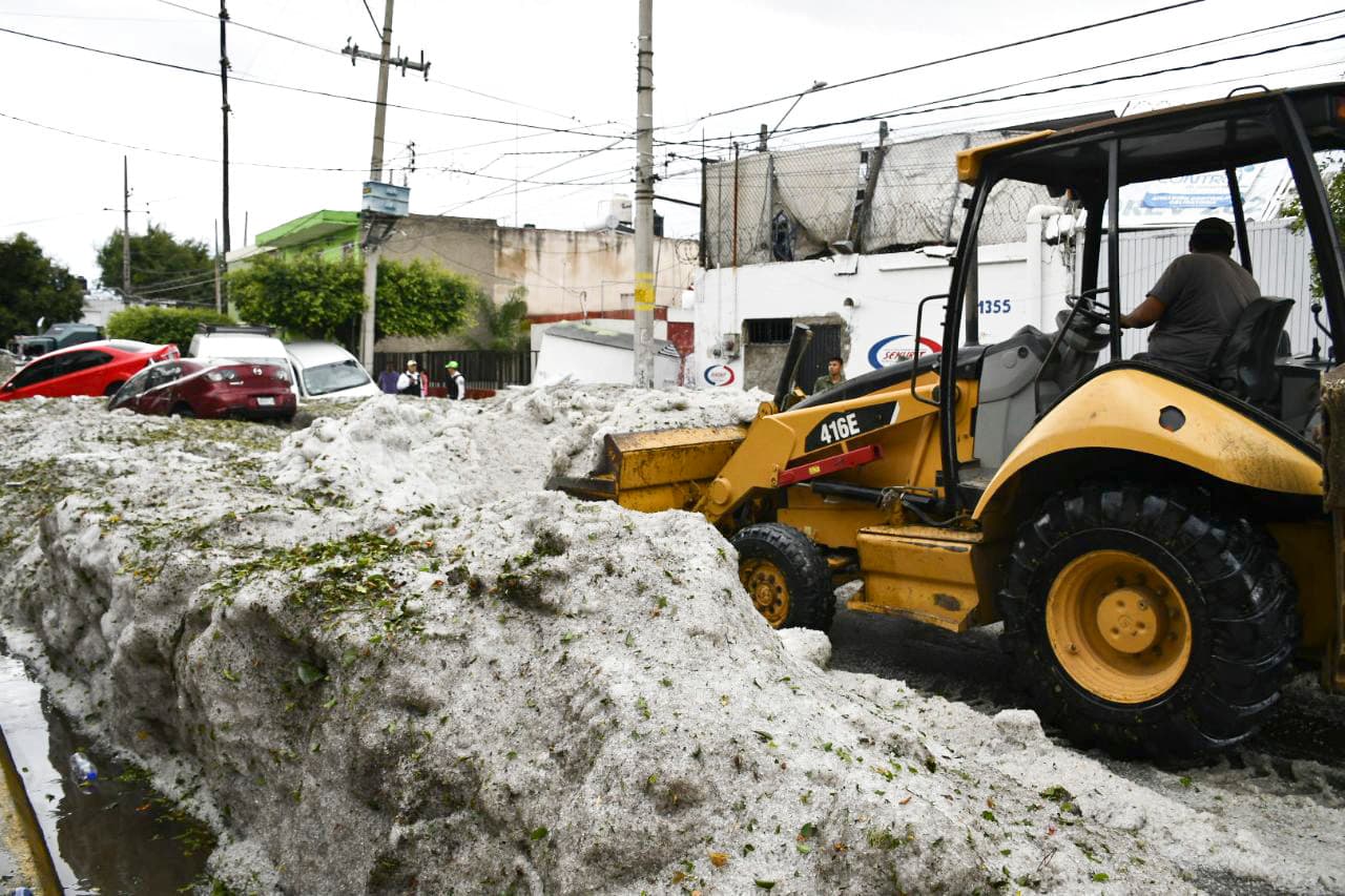 La vez anterior sucedio el pasado 30 de junio, cuando 
<b>las autoridades reportaron que la tormenta dejó cerca de un metro de altura de granizo</b>.