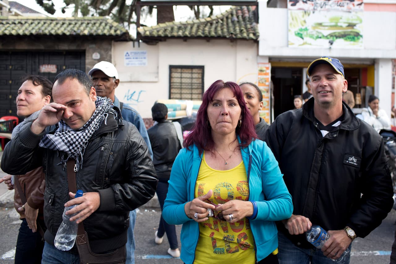 Los cubanos se tenían que comunicar a través de gritos con los detenidos. No hubo momentos de visita, ni oportunidad de despedirse.