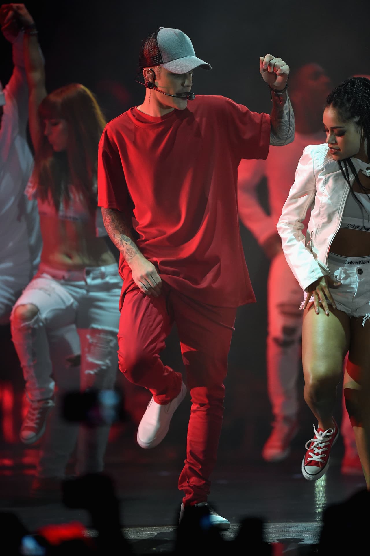 Bieber estaba muy contento con el resultado que obtuvo.