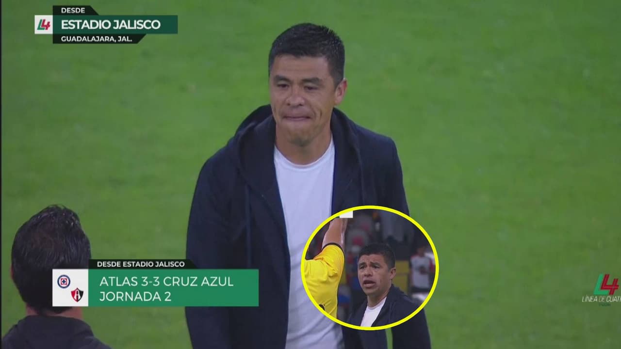 ¡¿Qué pasó?! Así fue expulsado Gonzalo Pineda tras el Atlas vs. Cruz Azul