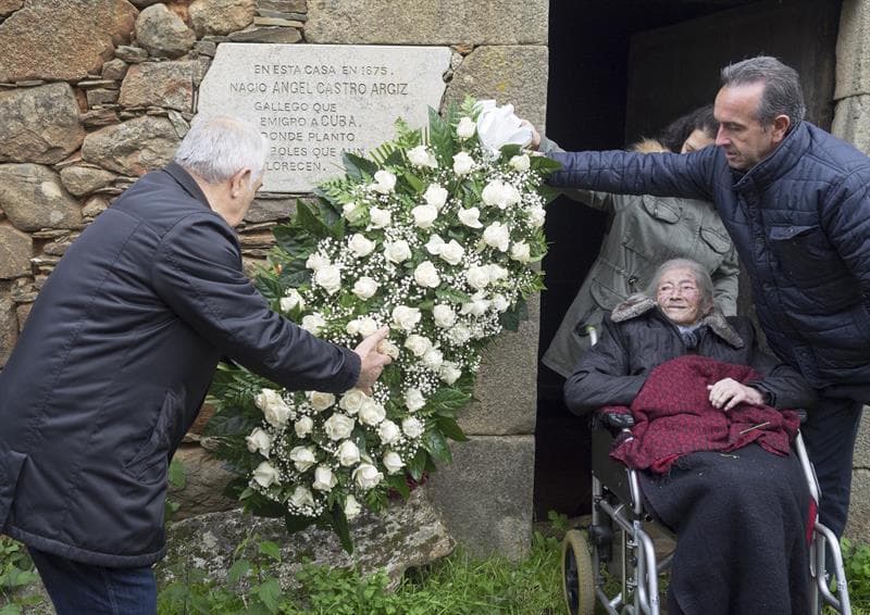 Rinden homenaje a Fidel Castro en Láncara, el pueblo de Galicia de donde emigró su padre a Cuba