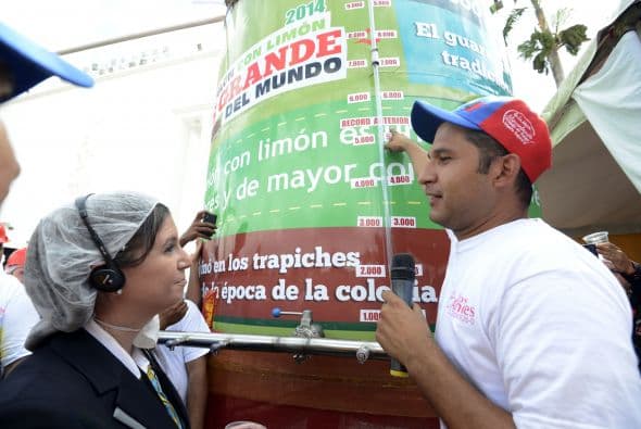Para terminar, también se prepararon 12 mil litros de papelón de caña.