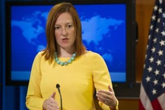 La portavoz del Departamento de Estado, Jen Psaki.