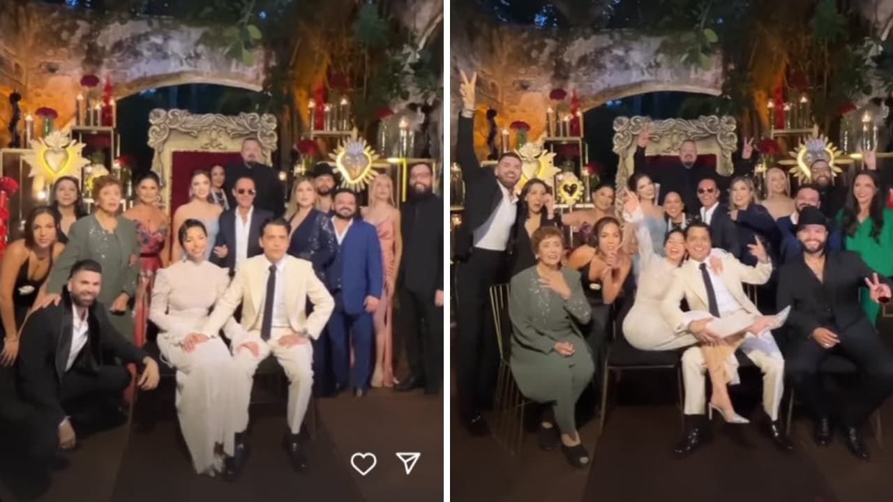 Las familias Nodal y Aguilar.